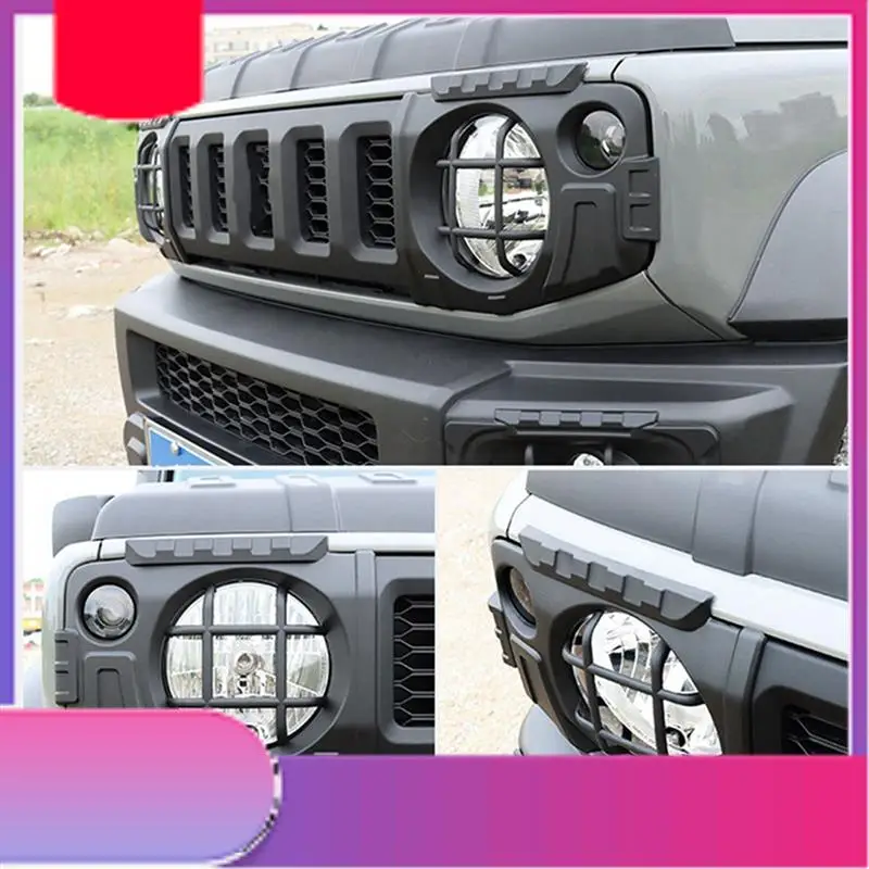 

2Pcs Car Front Headlight Cover For Suzuki Jimny JB64 Sierra JB74W 2019-2023 Modified Headlight Protective Cover-Y79A
