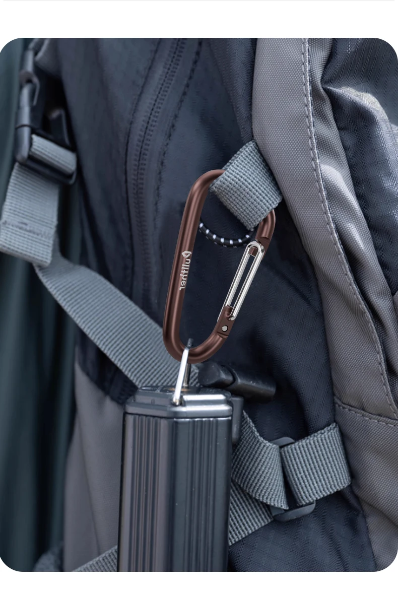 Karabiner-Schlüsselanhänger, Campingausrüstung, Ausrüstungszubehör, taktisches Zubehör, EDC-Werkzeug, Outdoor-Überlebensausrüstung, Angelzubehör – Detail 7