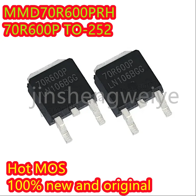 Hot MOS 2023+ MMD70R600PRH MMD70R600 70R600P 100% Original Brand New SMT TO-252 High Current 5~20PCS Free Shipping