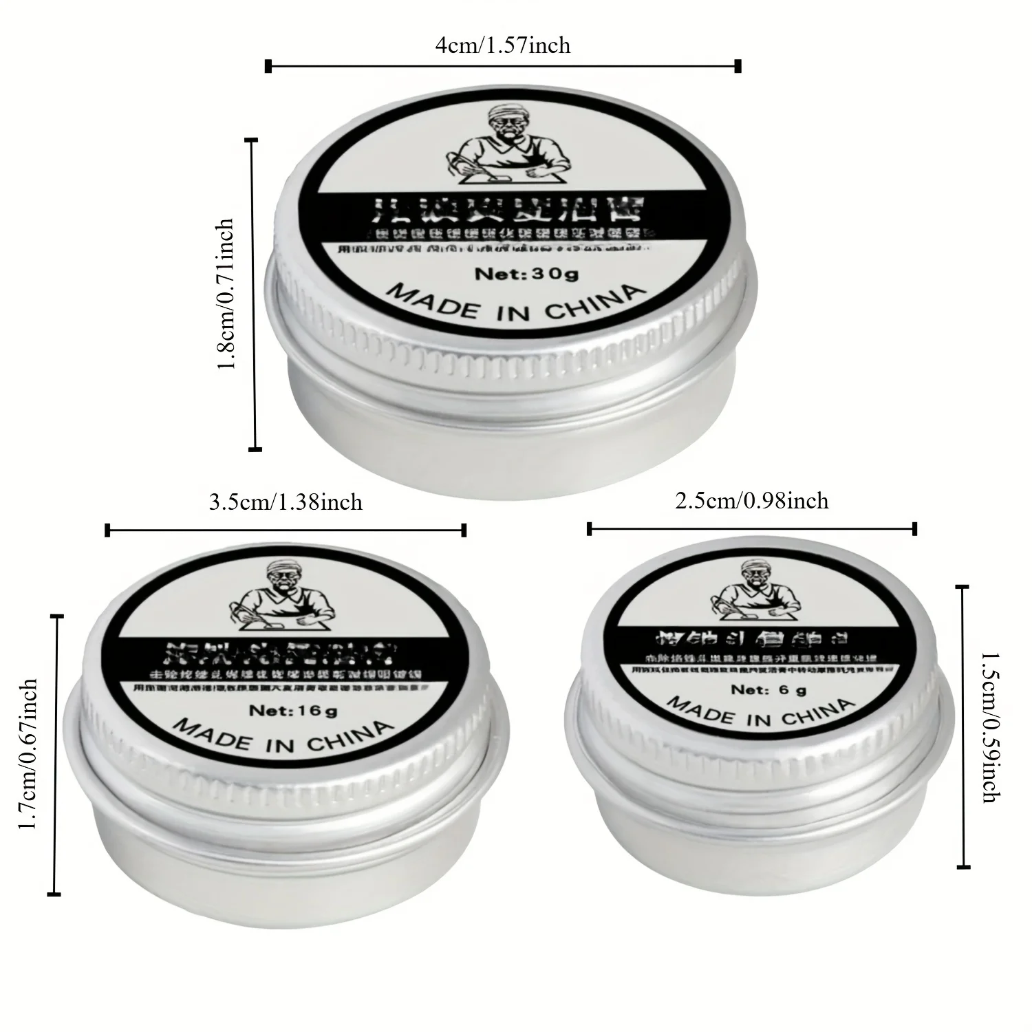 6G غير عصا القصدير أداة إصلاح الحديد رئيس تنظيف لصق سبيكة لحام رئيس القيامة لصق الحديد تلميح تجديد لحام كريم #4