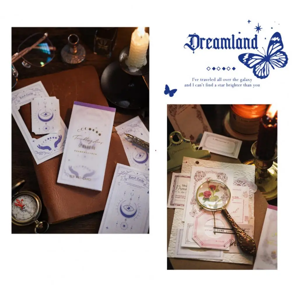 Multi-style 1 Set Delicate Tooth Line Pressure Technology Memo Notepad Tearable Daily Use