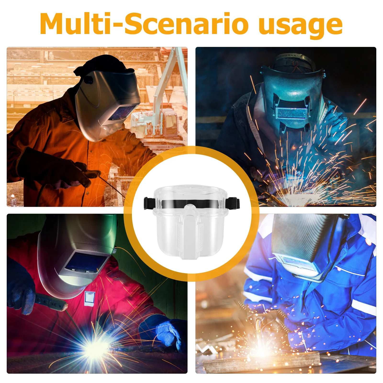 كامل الوجه قناع لحام دائم مكافحة الضباب نظارات حماية رؤية واضحة قابل للتعديل عقال نظارات حماية لحام العين والعتاد