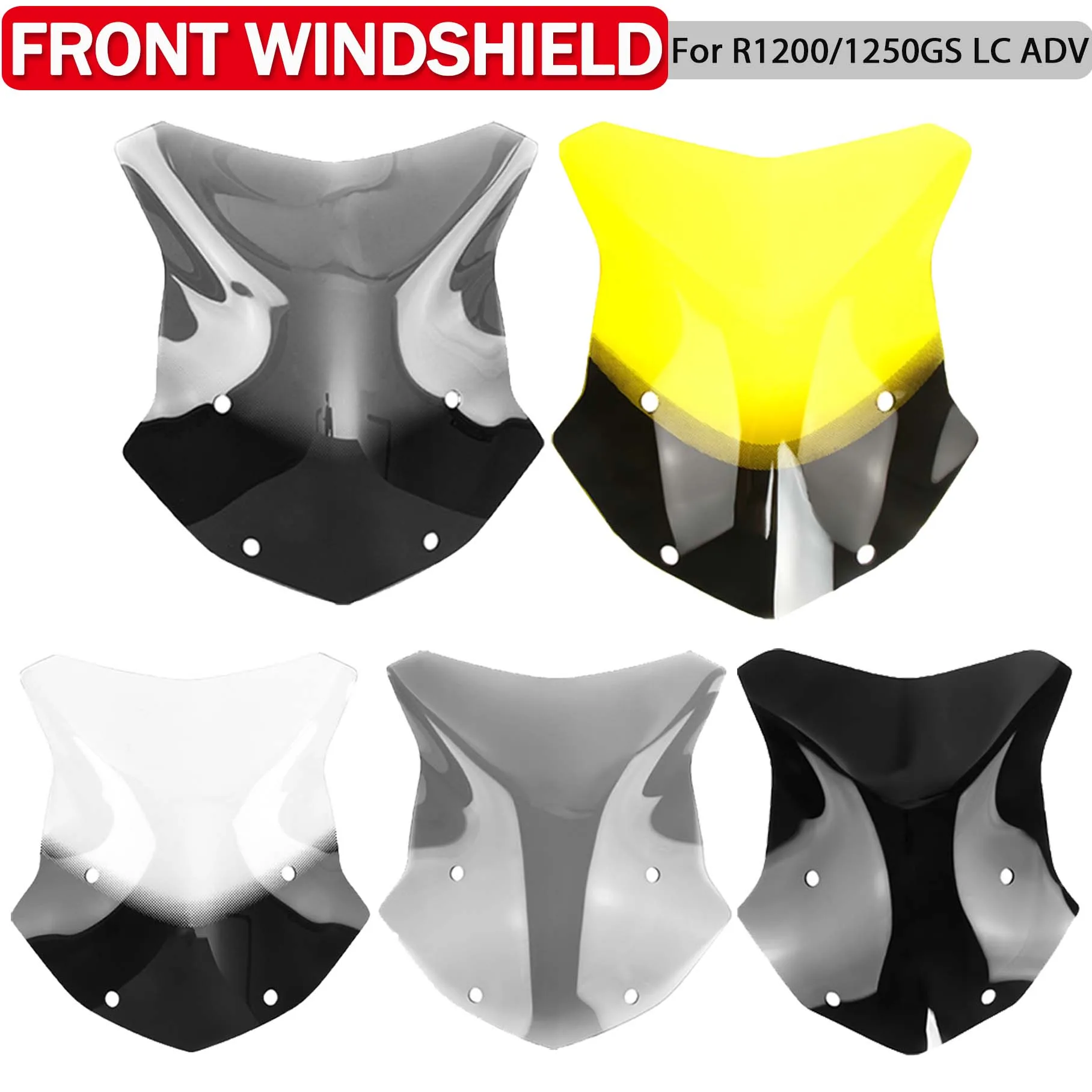

Motorcycle Windshield Windscreen Deflector For BMW R1200GS R1250GS LC ADV Adventure R1200 R1250 GSA Wind Shield Screen Protector
