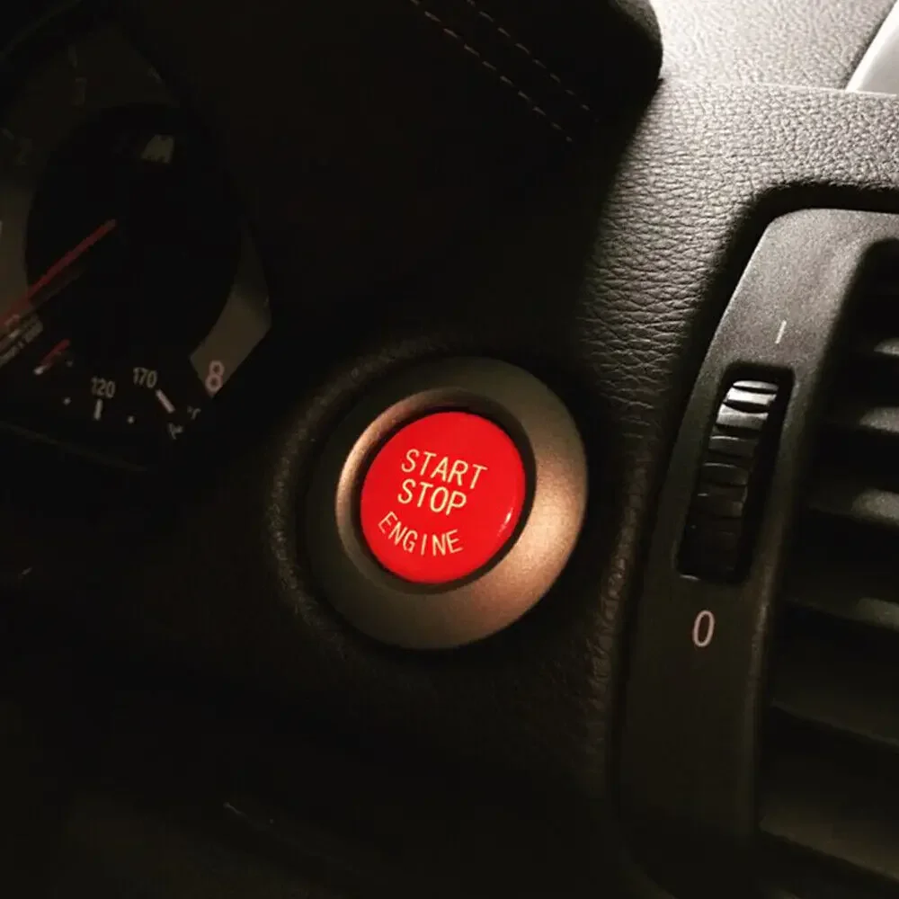 

WXZOS Engine Red Start Stop Switch Button Cover For BMW 3' E60 E70 E90 X5 X6