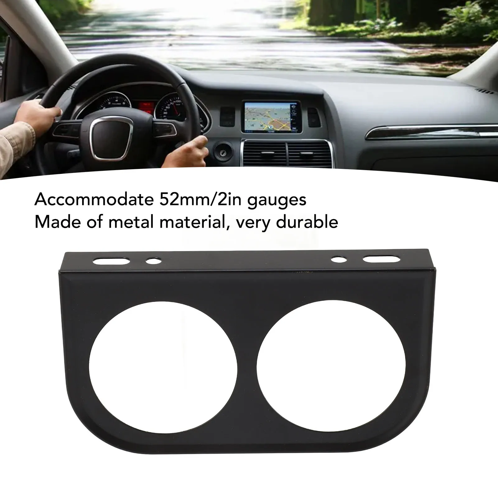 حامل تثبيت لوحة قياس ، مقياس 2-1 ، 16 بوصة ، 52 ، 2 بوصة ، حامل عداد سيارة معدني شامل ، قوس لوحة أجهزة القياس