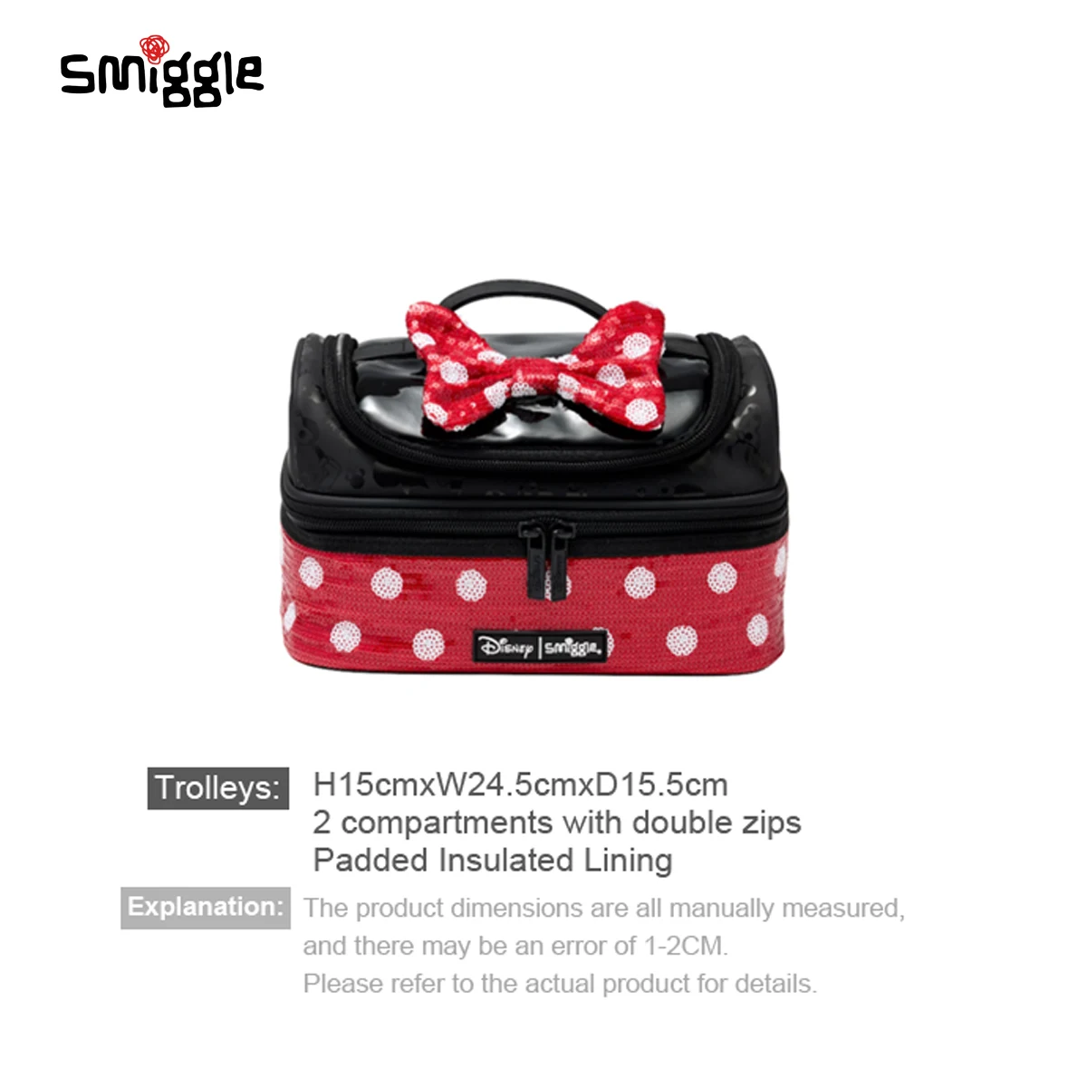 Smiggle 학생용 방수 도시락 가방, 미니 절연 도시락 가방, 휴대용 재사용 가능 쿨러 백, 소년 소녀 선물