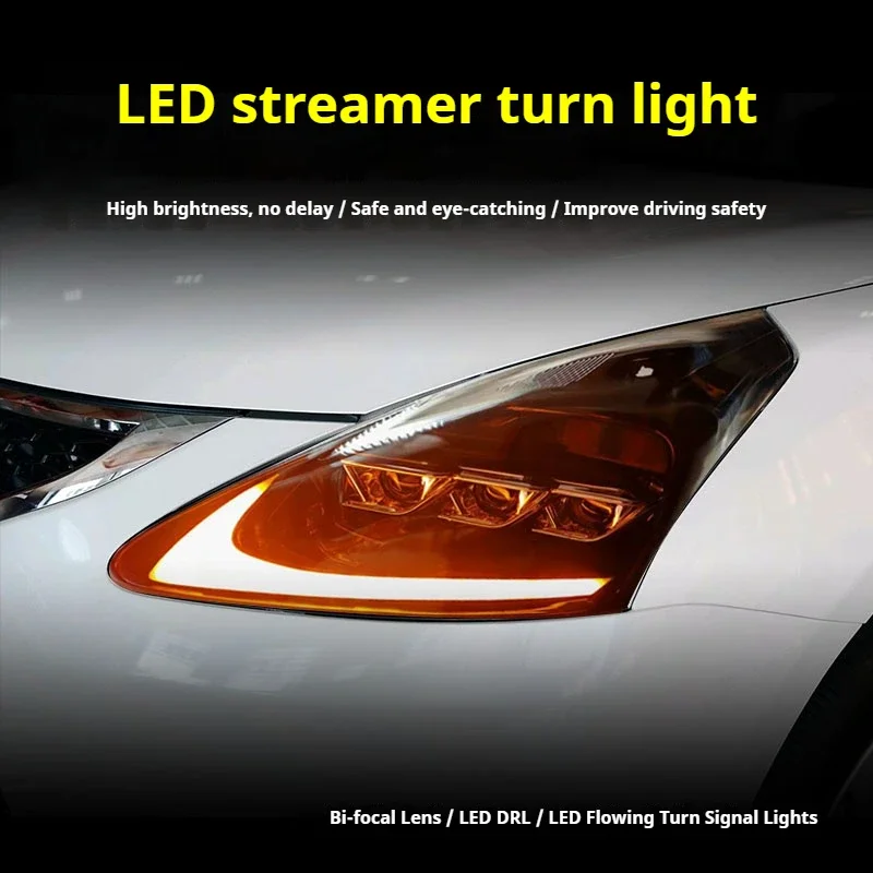 

Автомобильные фары FT для Nissan Tiida, обновленные фары 2011-2015, светодиодные фары для проектора, дневные ходовые огни, автомобильные аксессуары