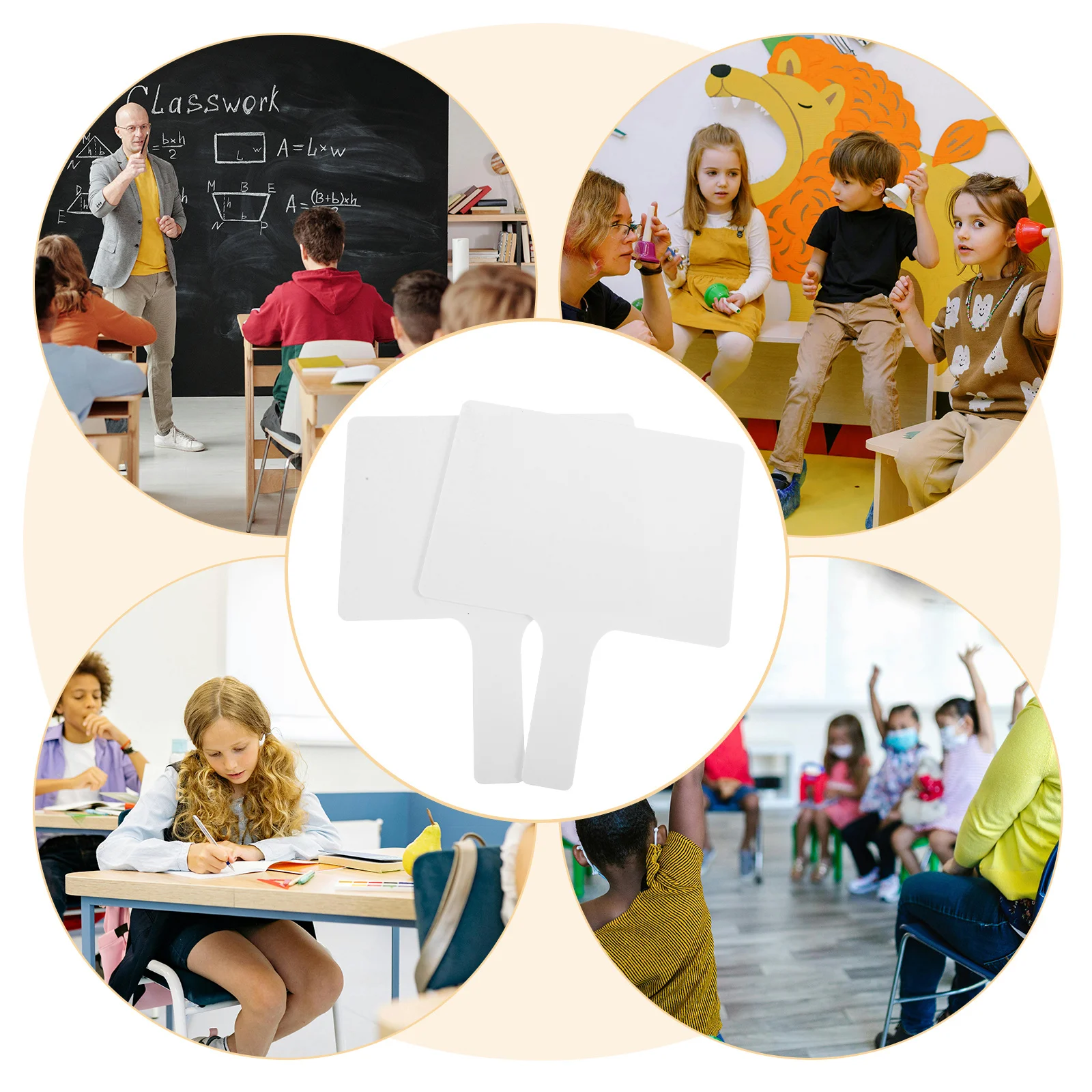 

2 шт., двухсторонние маленькие доски для ответов, многоразовые, легко чистящиеся для интерактивных обучающих сеансов, маленькая белая доска