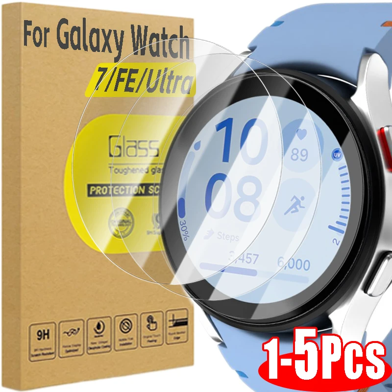 Tempered Glass for Samsung Galaxy Watch 7 40mm 44mm HD Screen Protector Anti-Scratch Film for Galaxy Watch FE Watch 7 Ultra 47mm