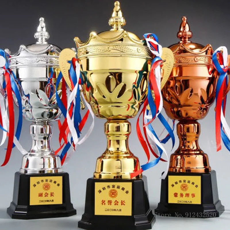 Trofeo in metallo placcato oro, grande commerciale, creativo personalizzato per inviare amici, regali, Souvenir danzanti, decorazioni per la casa, 1