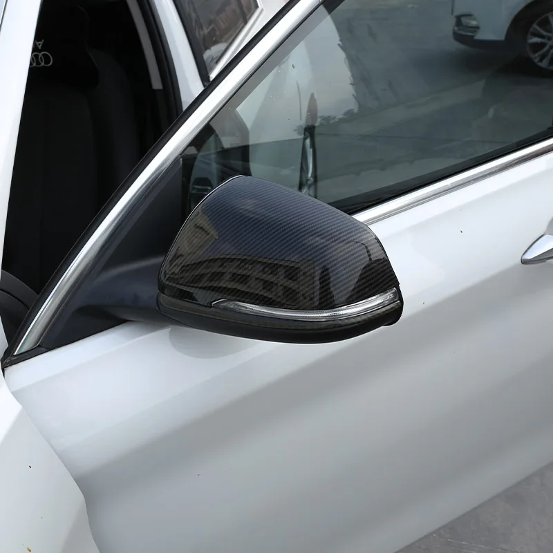 For BMW X1 F48 2016-2019 ABS Carbon Fiber RearView Mirror Cover Trim For BMW 2 Series F45 F46 Gran Active Tourer 2015-2023