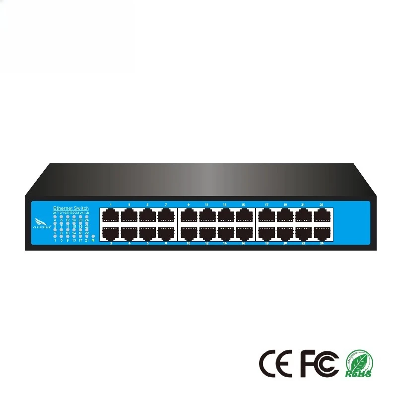 

24 port Gigabit Ethernet switch plug and play non management network suitable for IP cameras