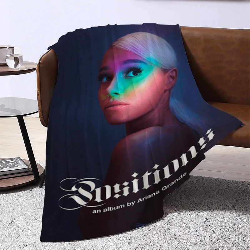 

American Pop Singer A-Ariana G-Grande Bedspread on the Bed Baby Blanket Sofa Blankets & Throws Furry Winter Knee Warm Bedspreads