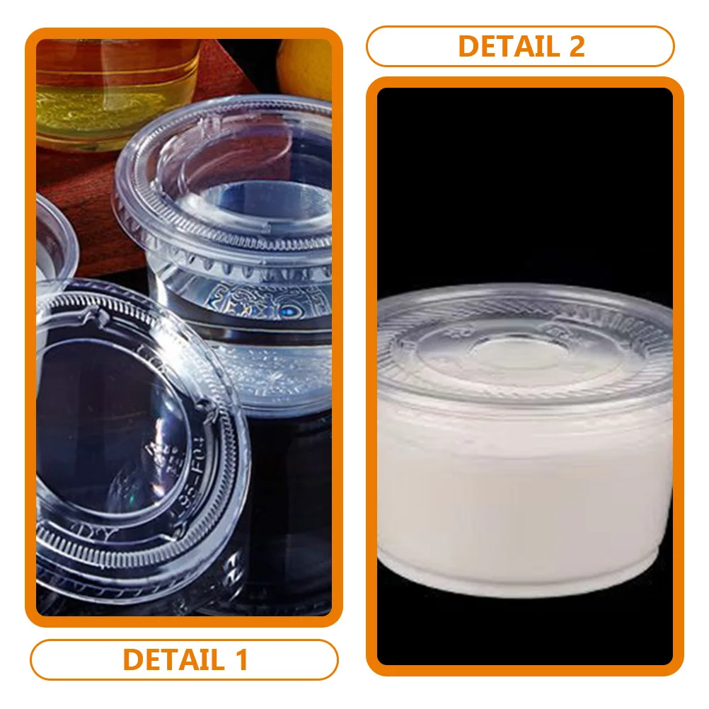 

50pcs 250ml Pudding Disposable Disposable Dessert Cups Dessert Cake Cup Cups High Lid Cake Ice Cream Jelly Yogurt Bowls