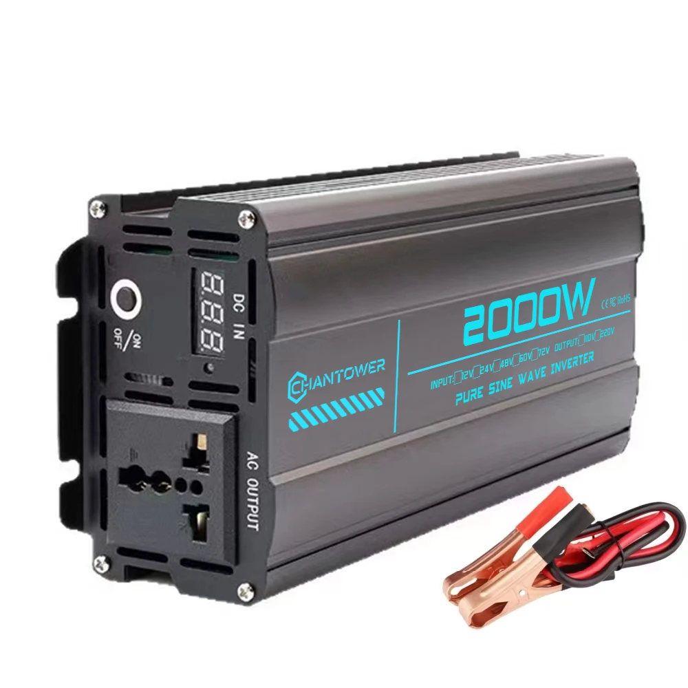 Reiner Sinus-Wechselrichter DC 12 V/24 V/48 V/60 V/72 V zu AC 110 V/220 V 6000 W 5000 W 4000 W 3000 W 1600 W Konverter Auto Solar Power Inverter – Detail 29