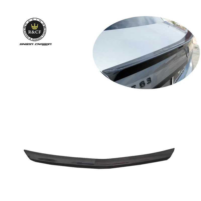 V Type Carbon Fiber Rear Spoiler For Mercedes Benz E Class W212  Sedan 2010-2016