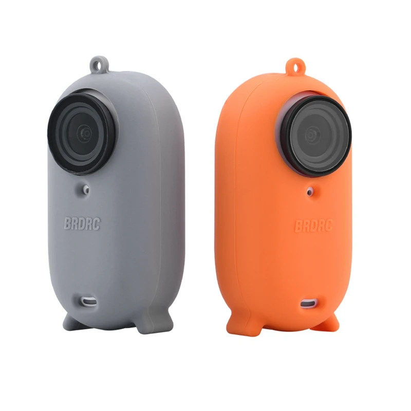 Силиконовый защитный чехол BRDRC для камеры Insta 360 GO 3, защитный чехол, пылезащитный чехол для Insta 360 GO3, простой в использовании, черный