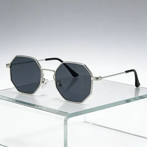 Men's Classic Geometric Frame Fashion Glasses, Suitable For Holiday Gifts To Friends And Family