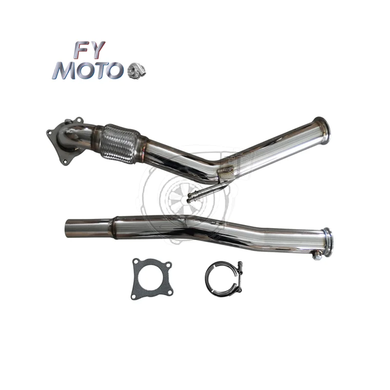 Exhaust Downpipe For Audi A3 2.0T 06+ GOLF MK5 MK6 With V Band Clamp LHD&RHD