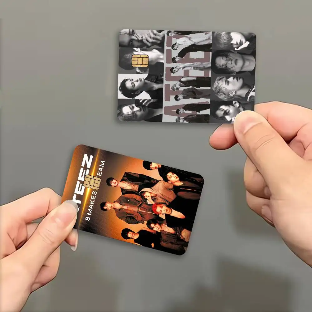 Korean Pop A-ATEEZ 100% Hot Sale Amine Credit Debit Bank Card Bus Card Film Skin Sticker