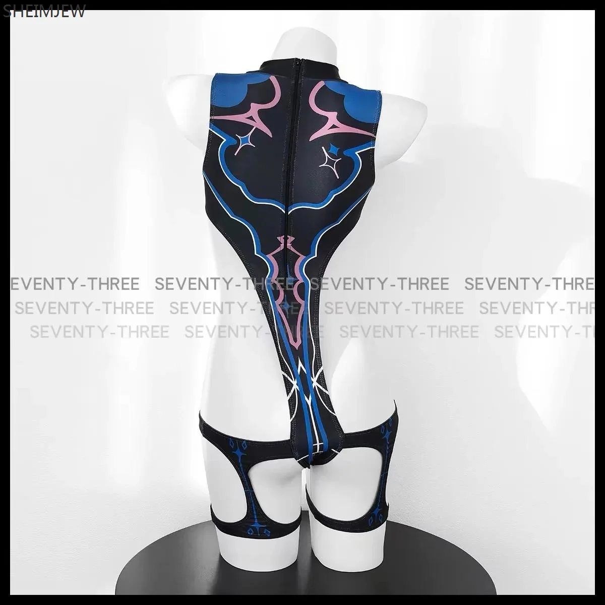 Sexy High Fork robot Cosplay Overall Badeanzug Cyber Punk mechanische Aushöhlung Sukumizu Kostüme Bade bekleidung Frauen Bodysuit