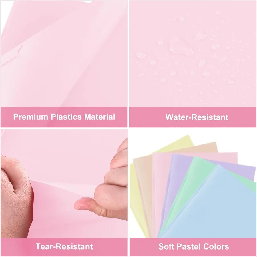 Пластиковые папки ProjectFolders с 2 карманами, 3-контактная оптовая упаковка Project FileFold for US Letter Size Papers Ideal for School Office As