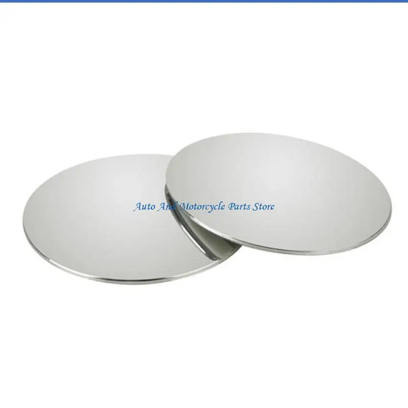 

P9FD 2Pcs Round Frameless Convex Blind Spot Mirror Safety Driving Wide-angle 360 Degree Adjustable Clear Rearview Mirror