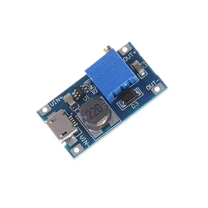 

1PCS 2a Booster Board DC-DC Boost Module Wide Voltage Input: 2/24V Boost, 5/9/12/28V Adjustable, 2577