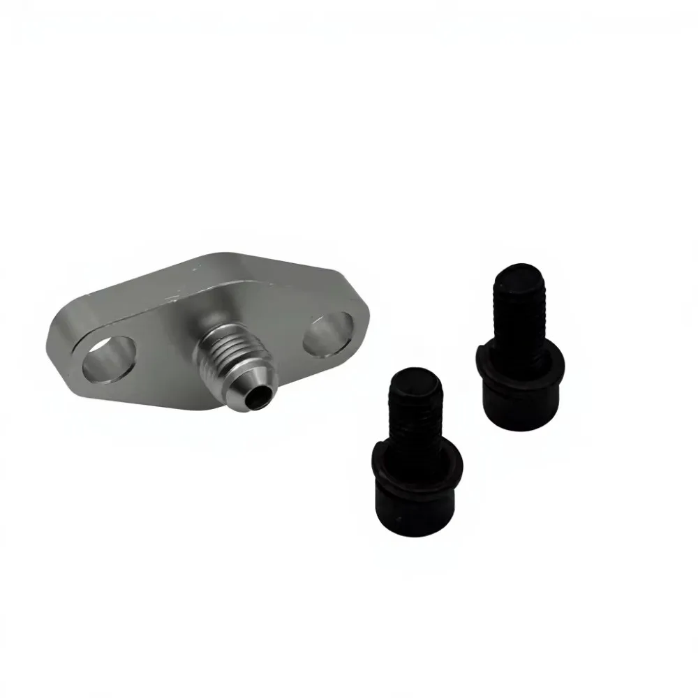 High Quality Restrictor Plate with oring an4 Male Hole Enlarged to 2.5 Millimeters Silver