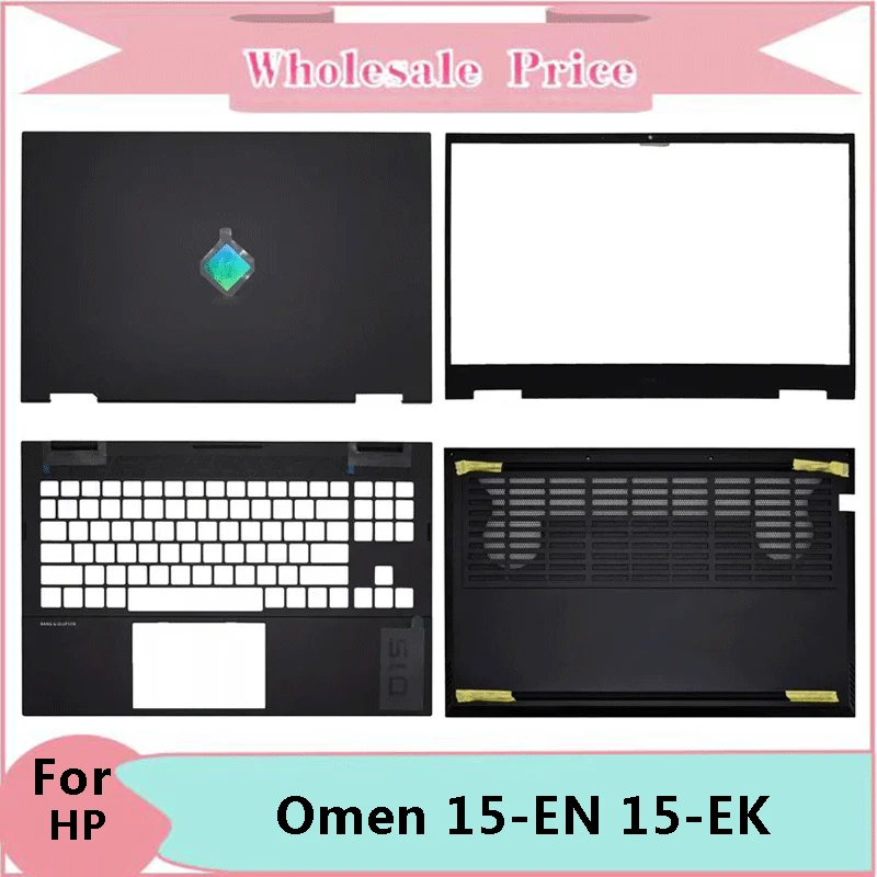 

New For HP Omen 15-EN 15-EK TPN-Q236 TPN-Q238 Laptop LCD Back Cover Front Bezel Upper Palmrest Bottom Base Case Keyboard Hinges