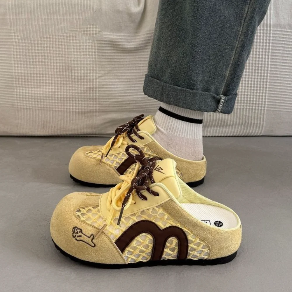 Damskie sneakersy typu mule z – Embroidery Lace recenzja i cena