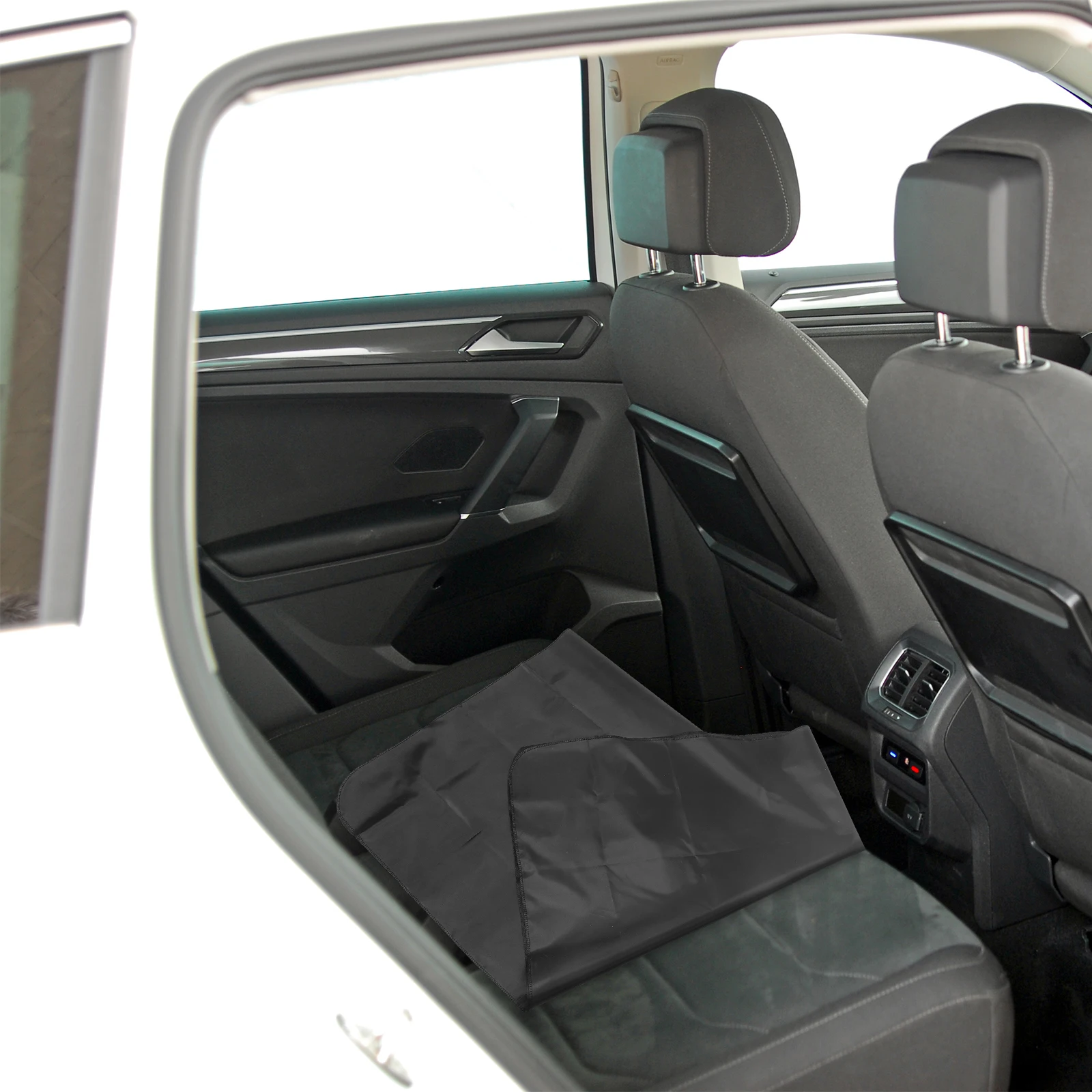 

Waterproof Oil-resistant Car Seat Cover Rear BackSeats Black Nylon Polyester Full Coverage Durable Oxford Material Easy Clean