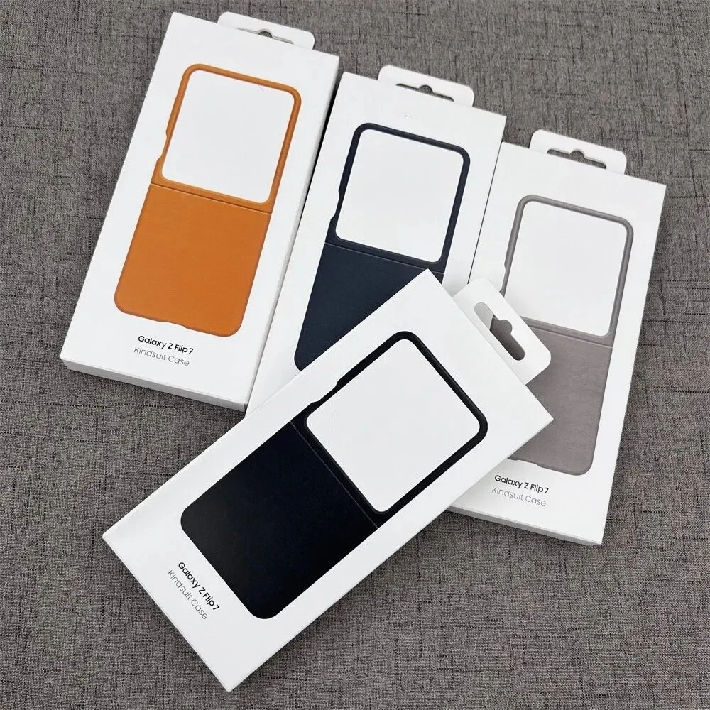 

High Texture Business Original Genuine Leather Phone Case For Samsung Galaxy Z Flip 7 5G Skin-Friendly Ultra Slim Protect Cover
