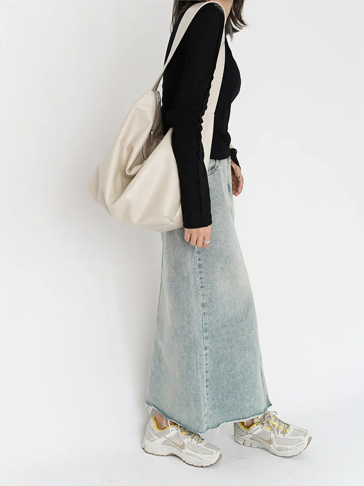 Light Luxury Fashion High-quality Soft Pu Leather Large Capacity Women Bag Simple Casual Versatile Single Shoulder Crossbody Bag