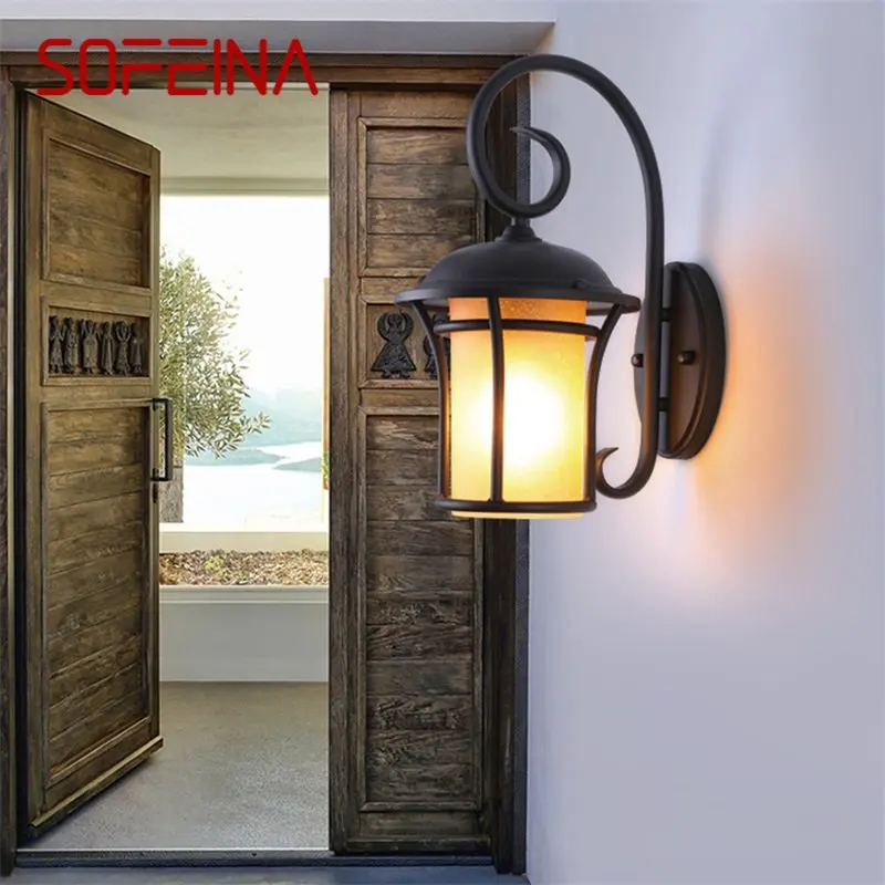 

·SOFEINA Outdoor Wall Light Classical LED Sconces Retro Lamp Waterproof IP65 Decorative For Home Porch Villa