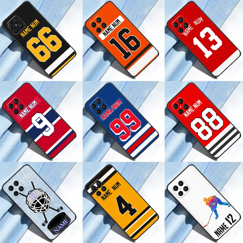 Ice Hockey Personalised For Honor X7 X8 X9 50 70 Case For Huawei P40 Lite P50 P30 P20 Pro Nova 5T P Smart Z Cover