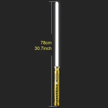 發光光劍金屬劍 RGB 16色,二合一發光劍玩具,帶有震動、節拍音效和呼吸雷射劍 LED 8 最佳銷售 LED玩具 - №5