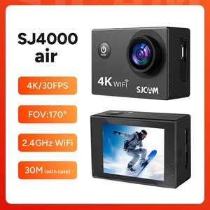SJCAM Kamera Aksi SJ4000 AIR 4K 30PFS 1080P 4x Zoom WIFI Kamera Aksi Video Olahraga Helm Sepeda Motor Kamera Tahan Air 10 wifi sj4000 penjualan terbaik - №