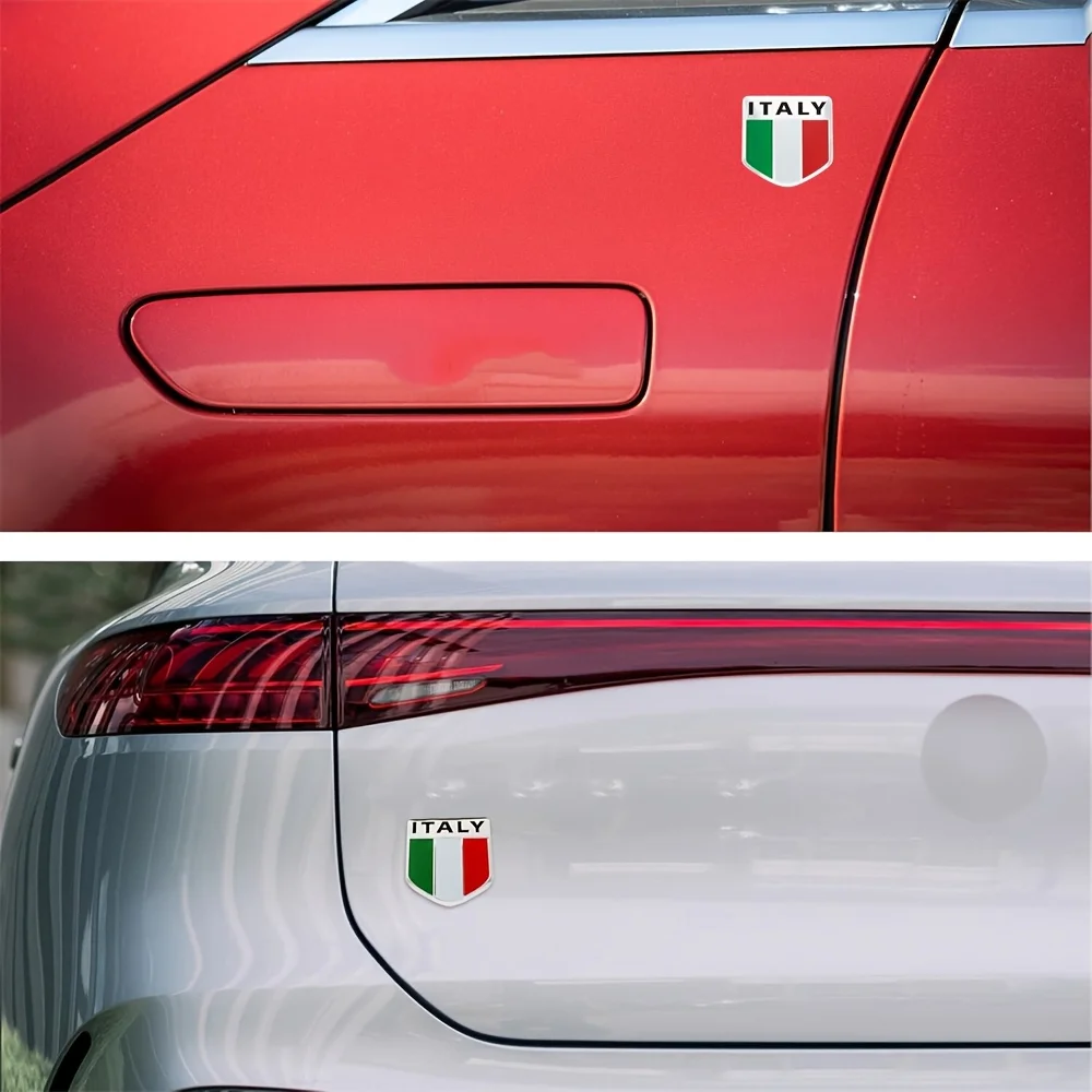 Car Motorcycle Italy Italian Flag Side Rear And Shield Car Stickers for Car Motorcycle