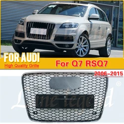 Front Bumper Grill Center Grille For Audi Q7 2007 - 2015 (Refit For RSQ7 Style) Car Front Grille For Audi Grill