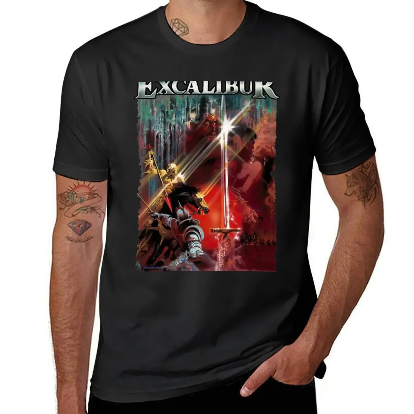 

Excalibur (Transparent) T-Shirt street wear oversize t-shirts man anime shirt Men's cotton t-shirt