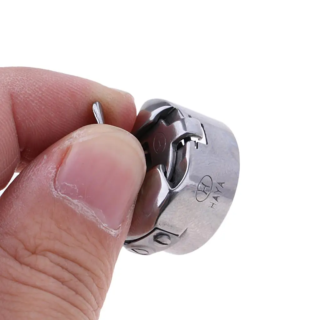 Sewing Machine Spare Bobbin Case Stainless Steel for Industrial Lockstitch Durable Parts Silver Compact Dimensions