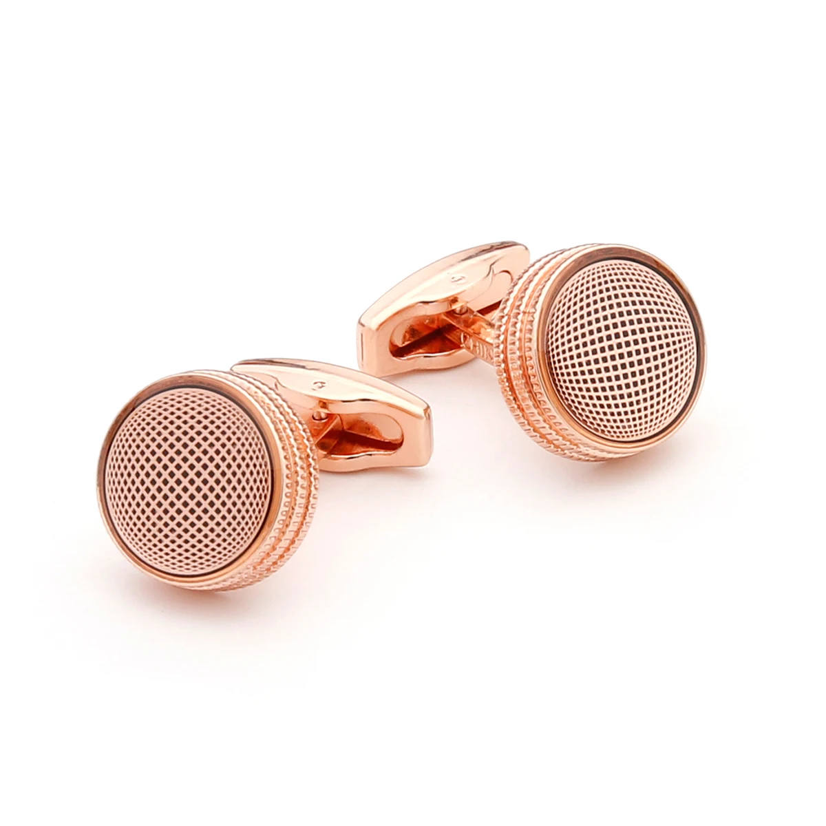 

Cufflinks for Men TOMYE XK21S006 Cute Rose Gold Color Pattern Round Button Cuff Links Dress Shirts Gifts Jewelry