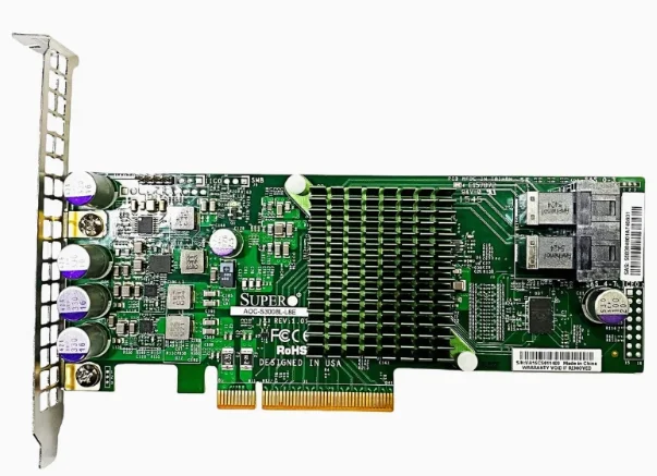 

For Supermicro AOC-S3008L-L8i SAS3 12G 8-Port Internal PCI-e x8 3.0 RAID Controller