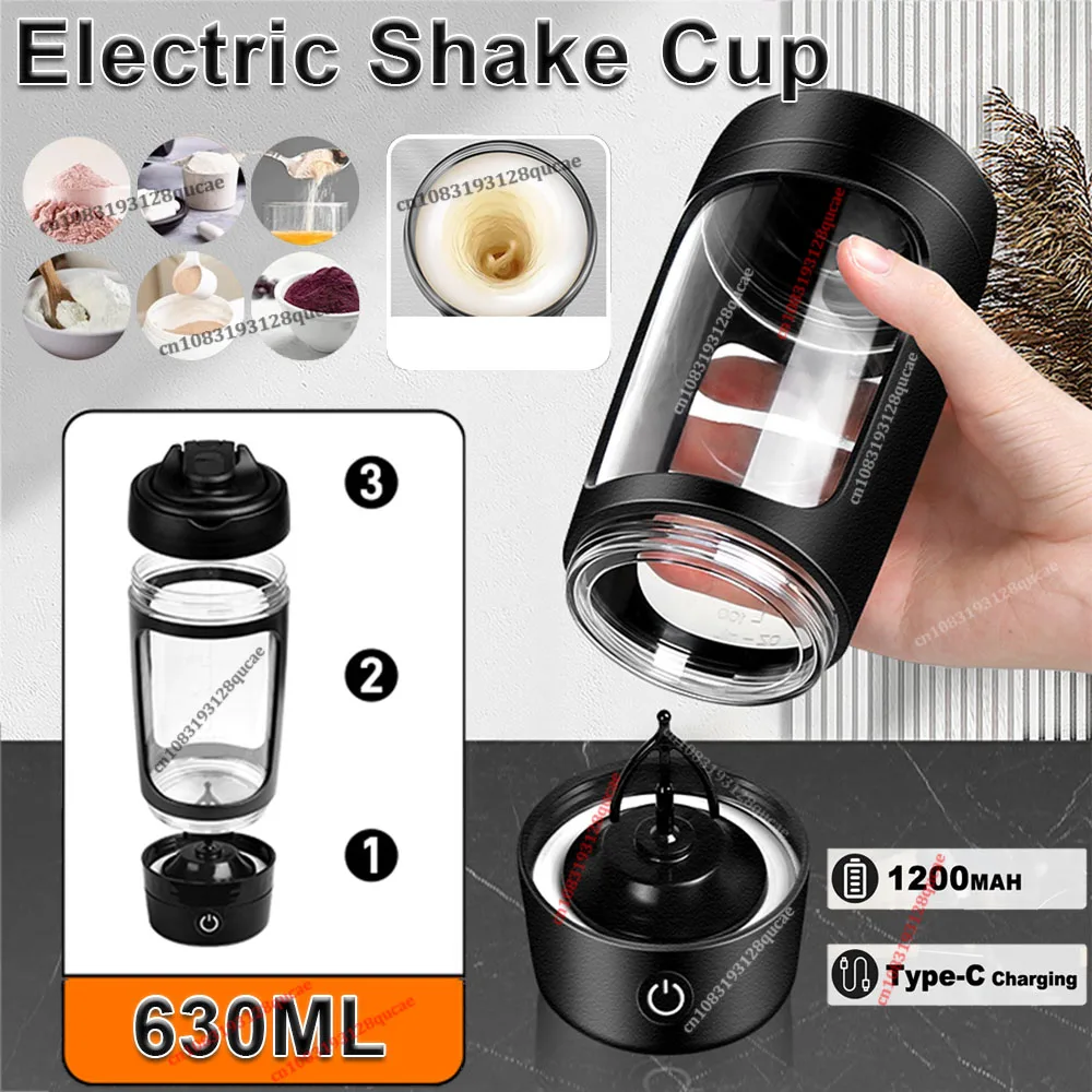 

Electric Blender Cup Portable Blender Cup Milk Powder Protein Powder Blender Automatic Shaker Cup Home Travel Outdoor Sports Gym