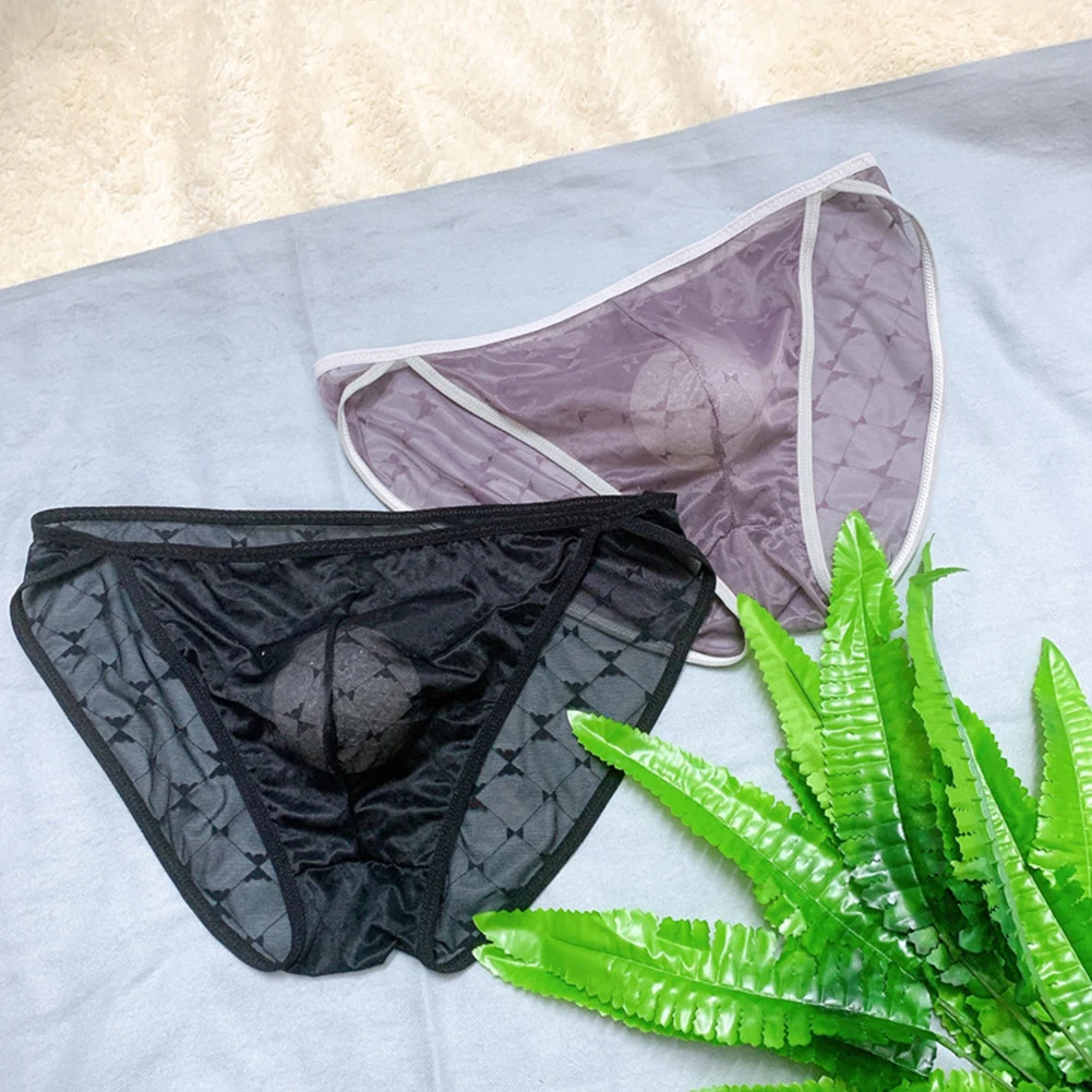 الملحقات ملخصات ملابس داخلية شفافة المثيرة كليكر الدانتيل مثير رقيقة جدا Underpant تنفس مريحة رجل شبكة