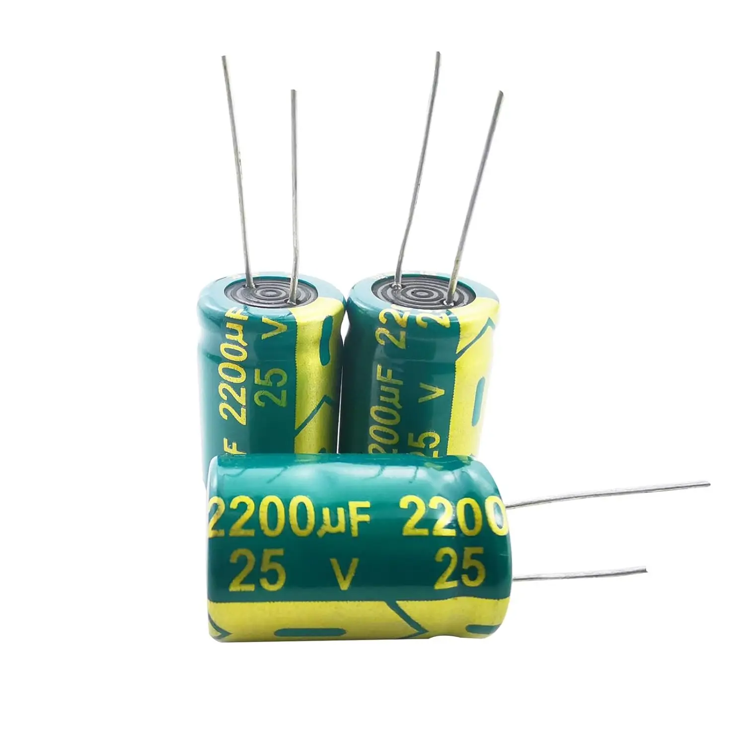 

10pcs 2200uF 25V Capacitor 13x21MM ±20% Electrolytic Capacitors 25 2200uf Aluminum Capacitors High Frequency Industrial