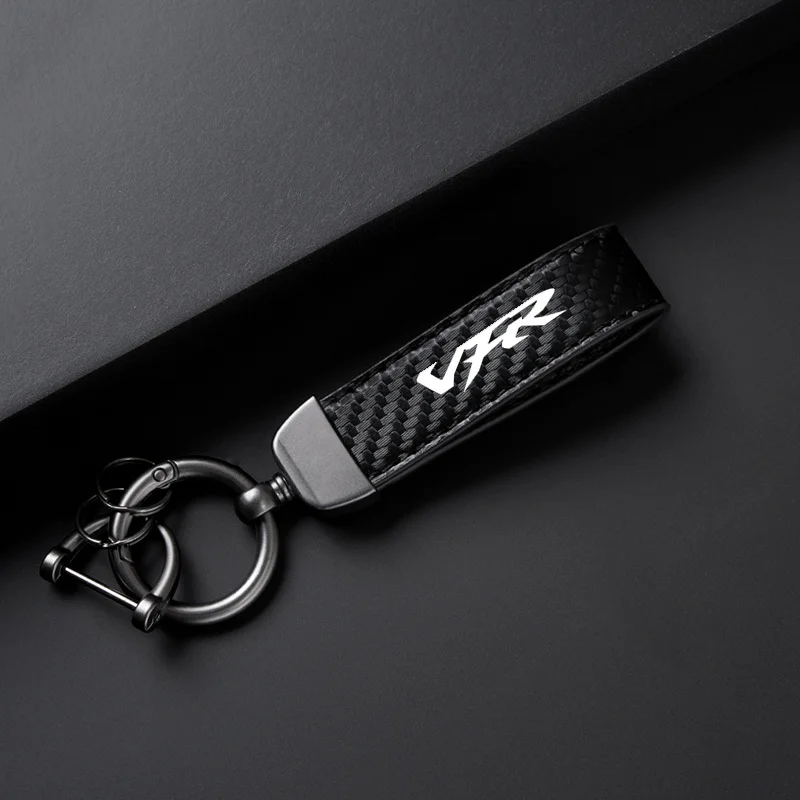 For HONDA VFR VFR750 VFR800 VFR800X VFR1200F VFR800F 800 F 750 New Classic Motocycle Keychain Holder Keyring Logo Carbon Fiber