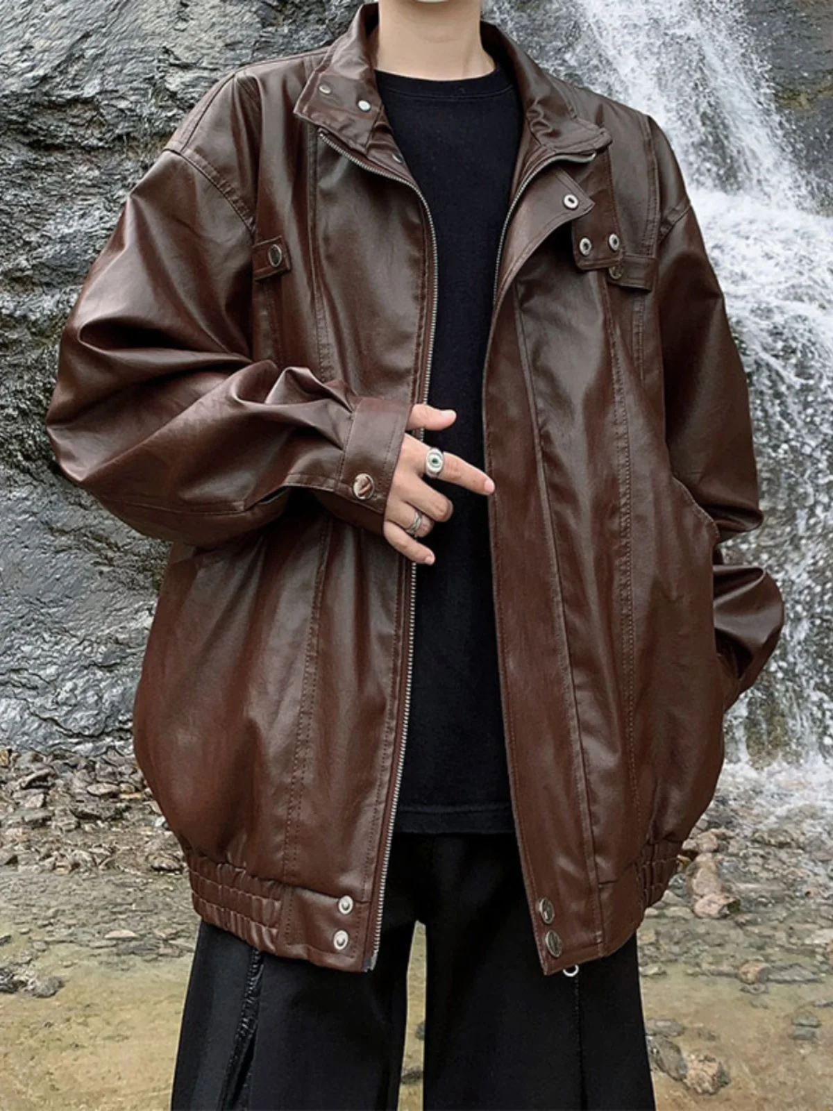 

Мужская синяя куртка-пальто в викторианском стиле для активного отдыха, повседневная, зимняя, модная, утепленная, для фитнеса, копия оригинала, крутая