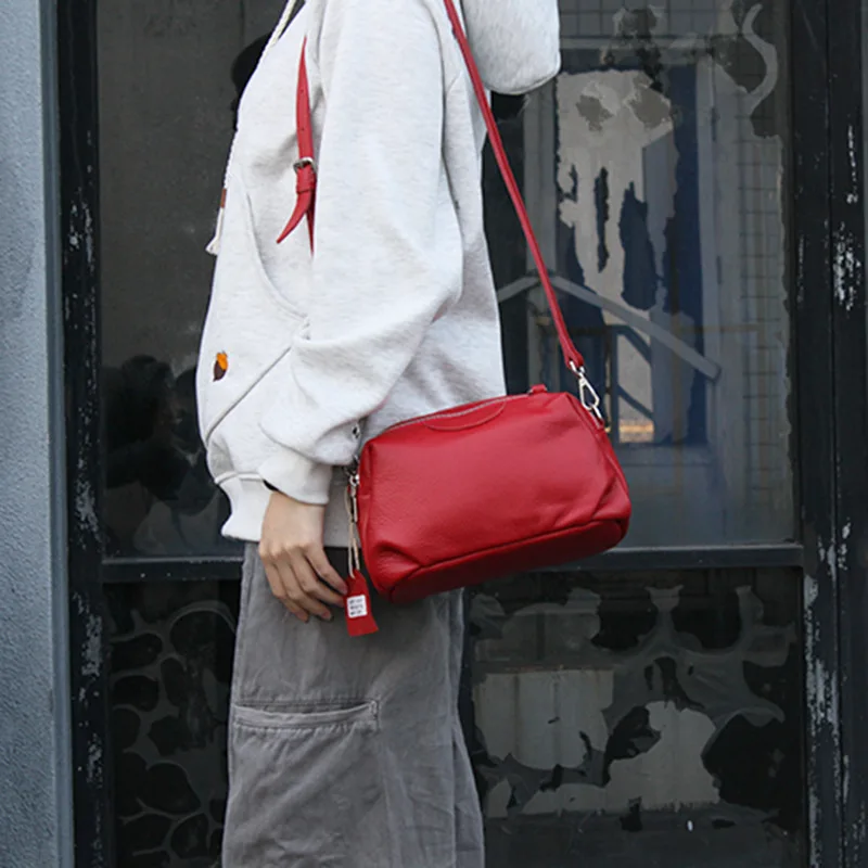 

Leather Bag Women's New Soft Leather Shoulder Large Capacity Fashion Crossbody Designer Luxury Bag